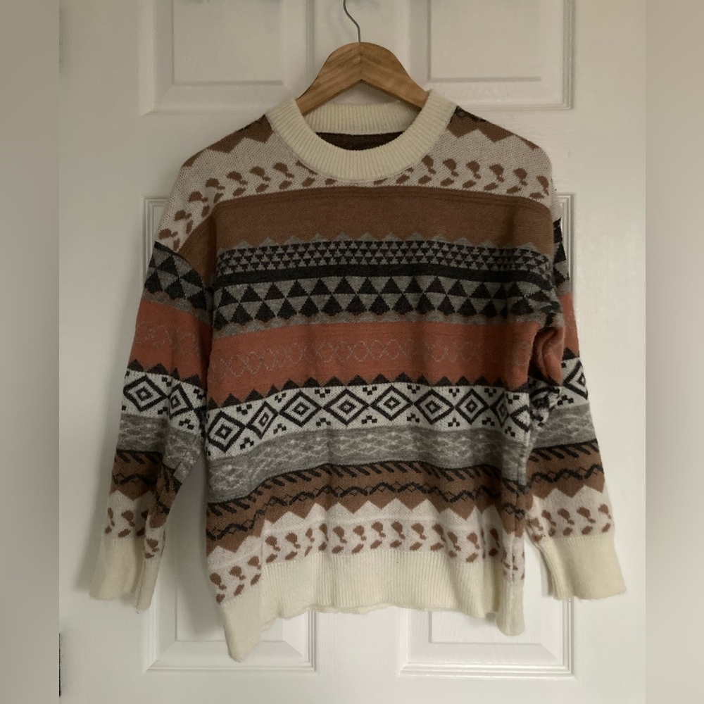 Tribal print sweater